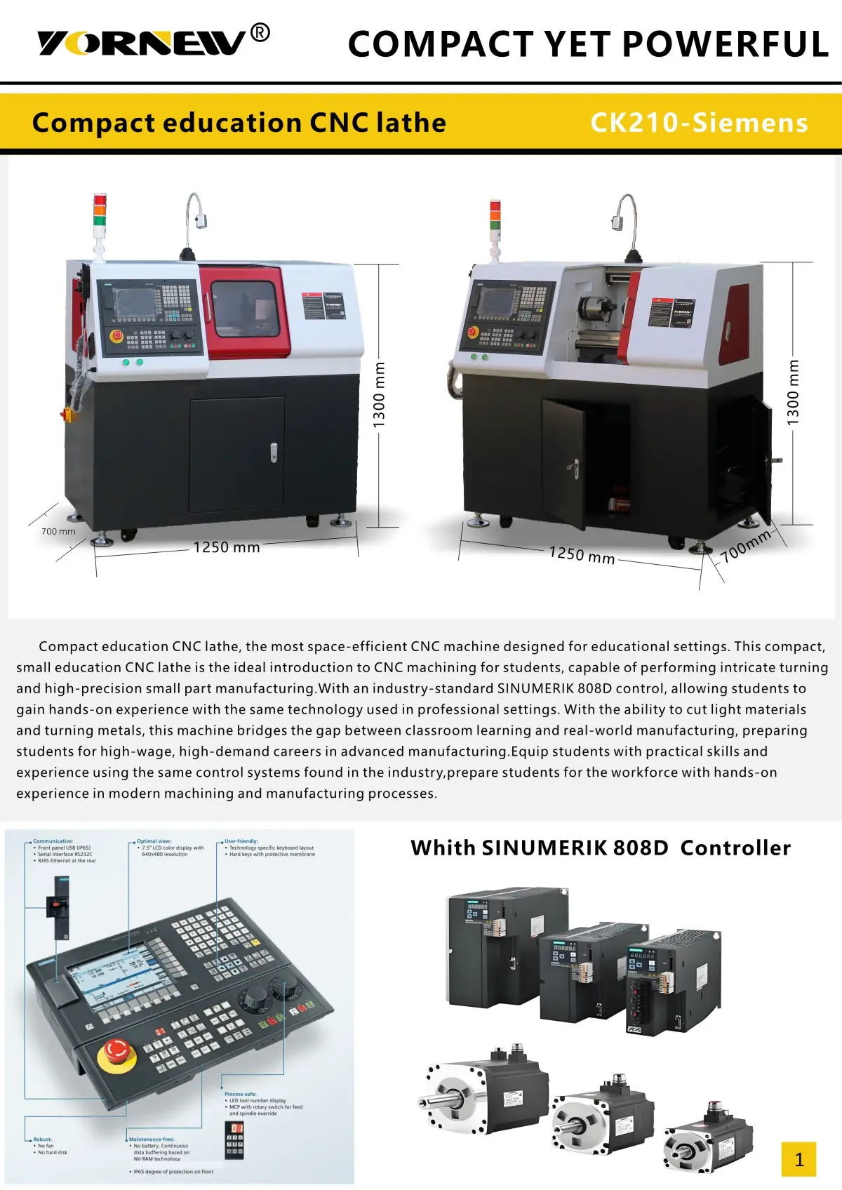 Siemens Compact Educational CNC Lathe